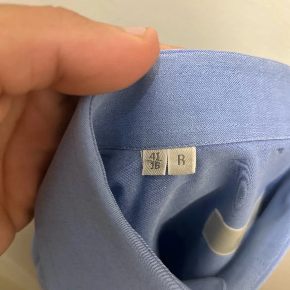Ermenegildo Zegna French Blue Dress Shirt Men’s 16 41 Neiman Marcus Business - Picture 8 of 13